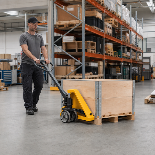 Ergonomic Manual Pallet Truck with 1800mm Forks 2500kg