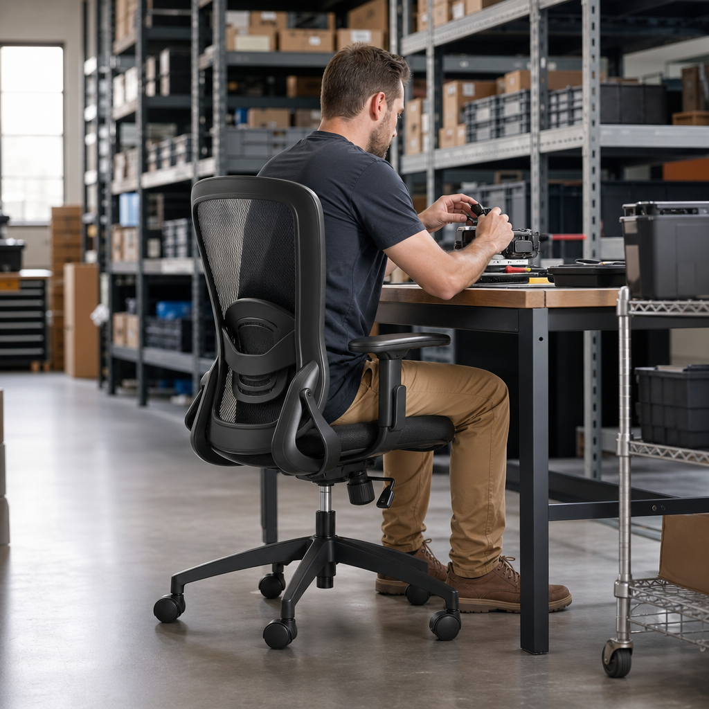 Ergonomic Mesh Office Chair with Adjustable Features