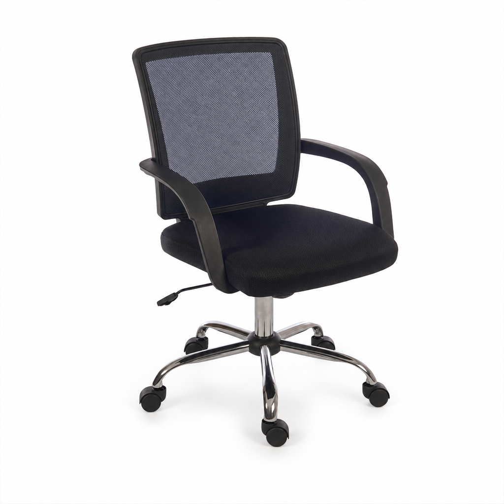 Ergonomic Mesh Office Chair with Fabric Seat