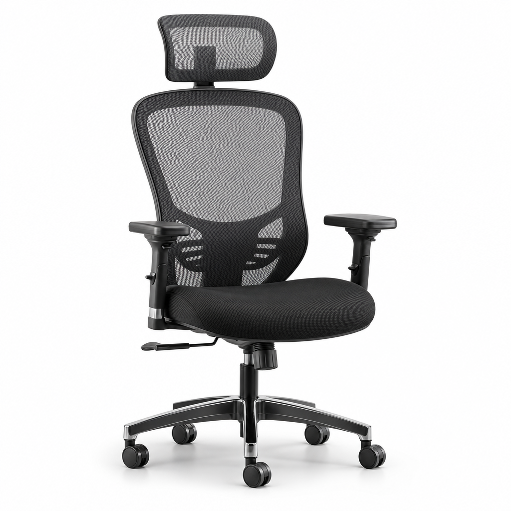 Ergonomic Operator Office Chair with Adjustable Arms