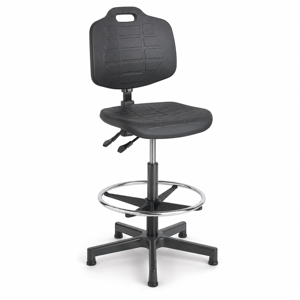 Ergonomic Polyurethane Laboratory and Workshop Chair