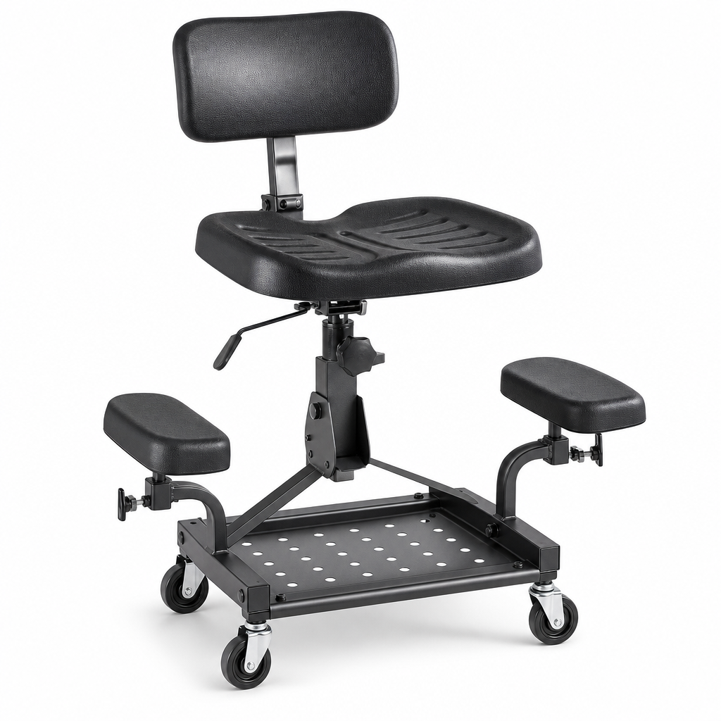 Ergonomic Polyurethane Workshop Chair with Pads