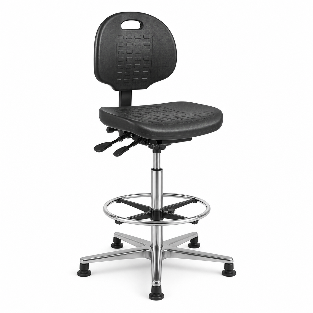 ESD Anti-Bacterial Ergonomic High Workshop Chair