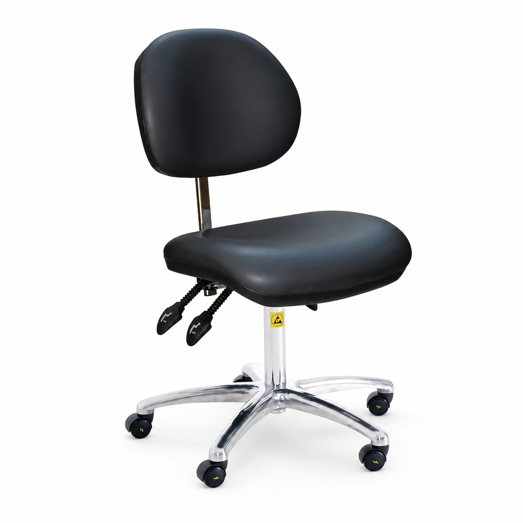 ESD Anti-Bacterial Ergonomic Workshop Chair on Rollers