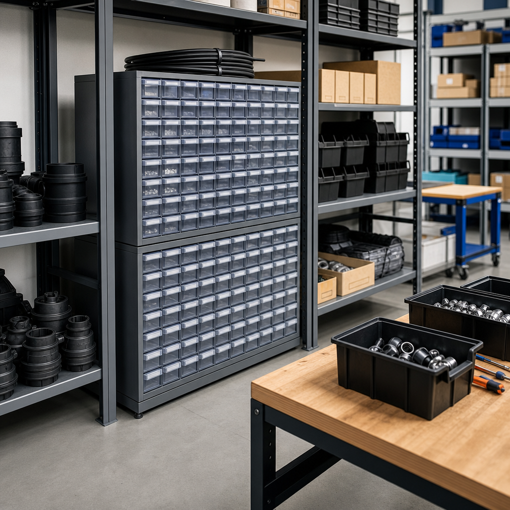 ESD Anti-Static Small Parts Cabinets with Drawers 550mm High