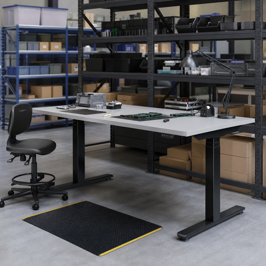 ESD Height Adjustable Workbench with 1500mm Worktop