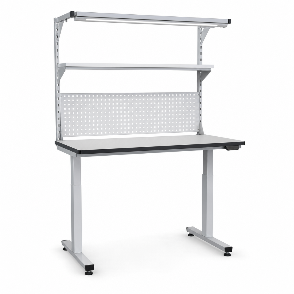 ESD Height Adjustable Workbench with 1500mm Worktop
