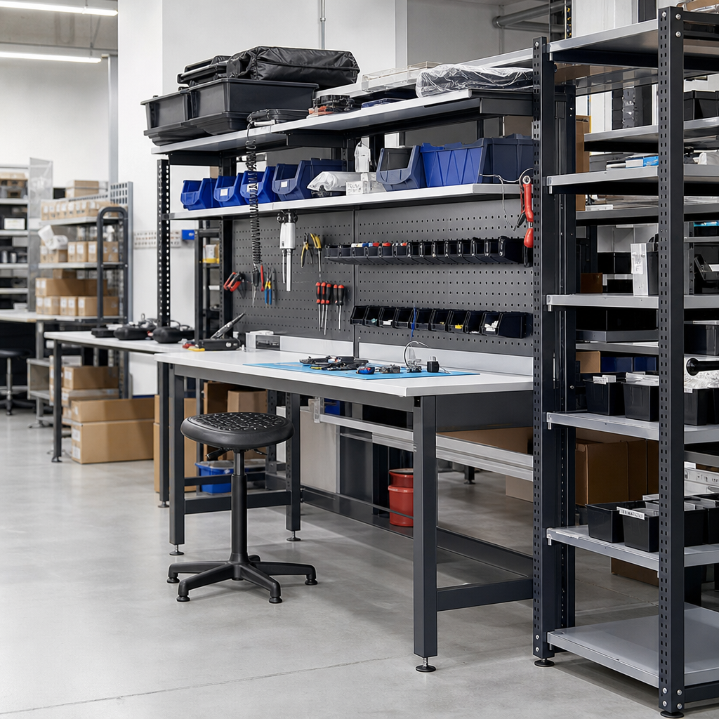ESD Workbench with 780 x 2000 x 800mm Worktop