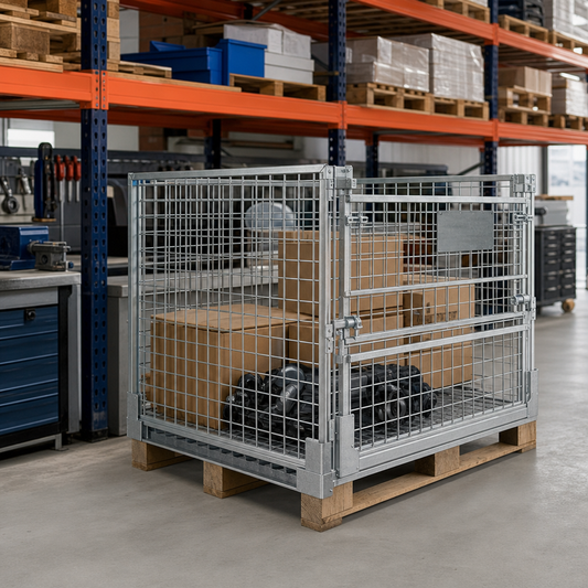 Euro Pallet Folding Hypacage with 600kg Capacity