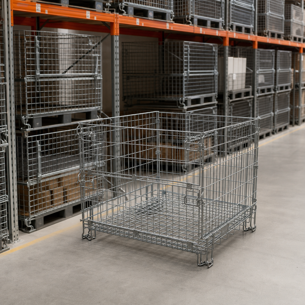 Euro Pallet Folding Hypacage with 600kg Capacity