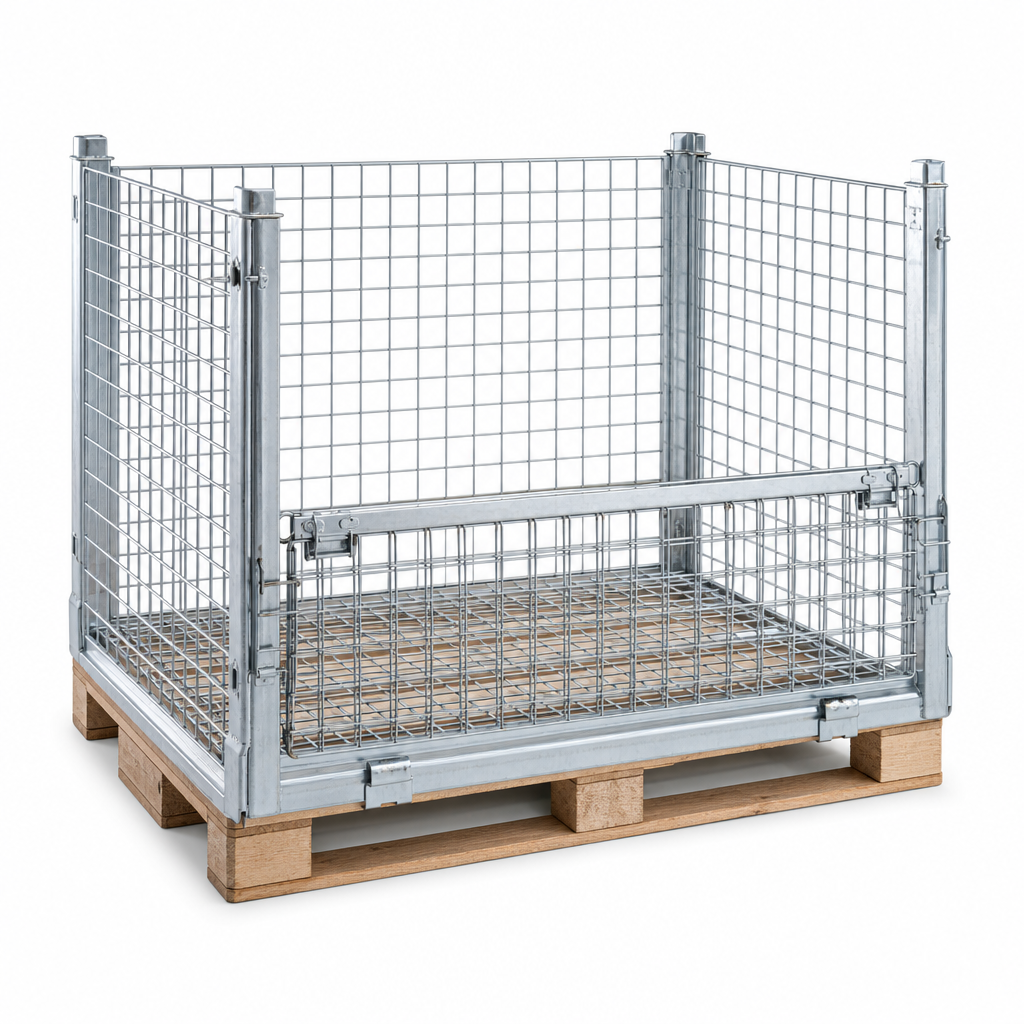 Euro Pallet Folding Hypacage with 600kg Capacity