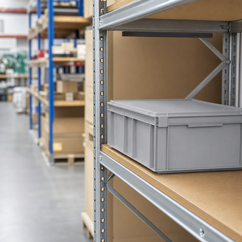 Euro Stacking Storage Containers with Lids 28L to 75L – 600mm