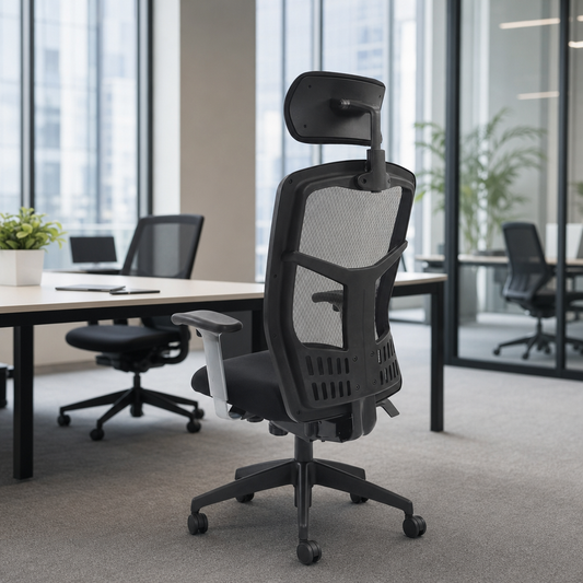 Executive Mesh Office Chair with Headrest