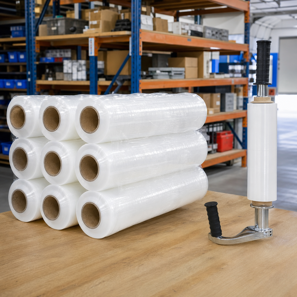 Extended Core Stretch Wrap Film Handy Rolls – Pack of 6