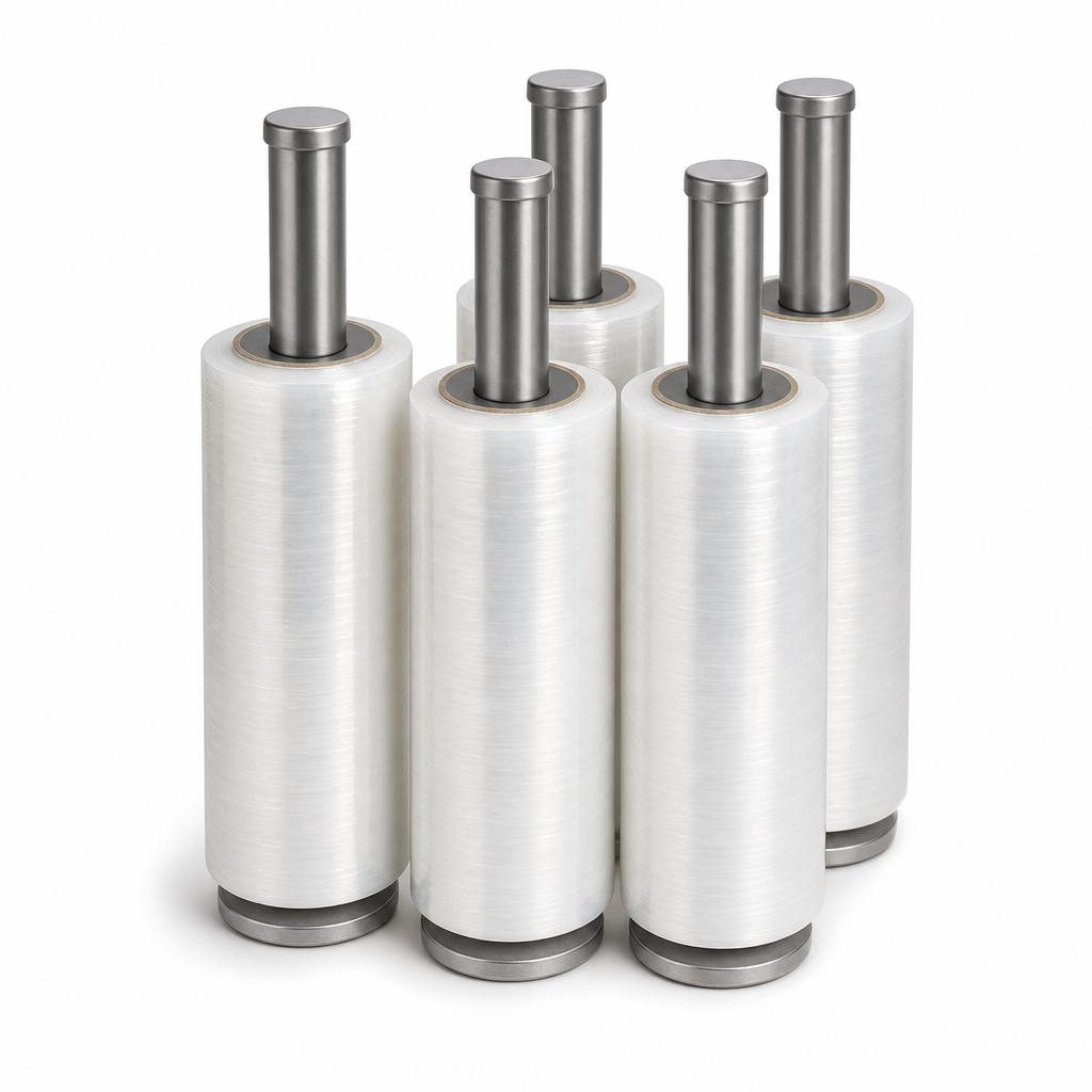 Extended Core Stretch Wrap Film Handy Rolls – Pack of 6