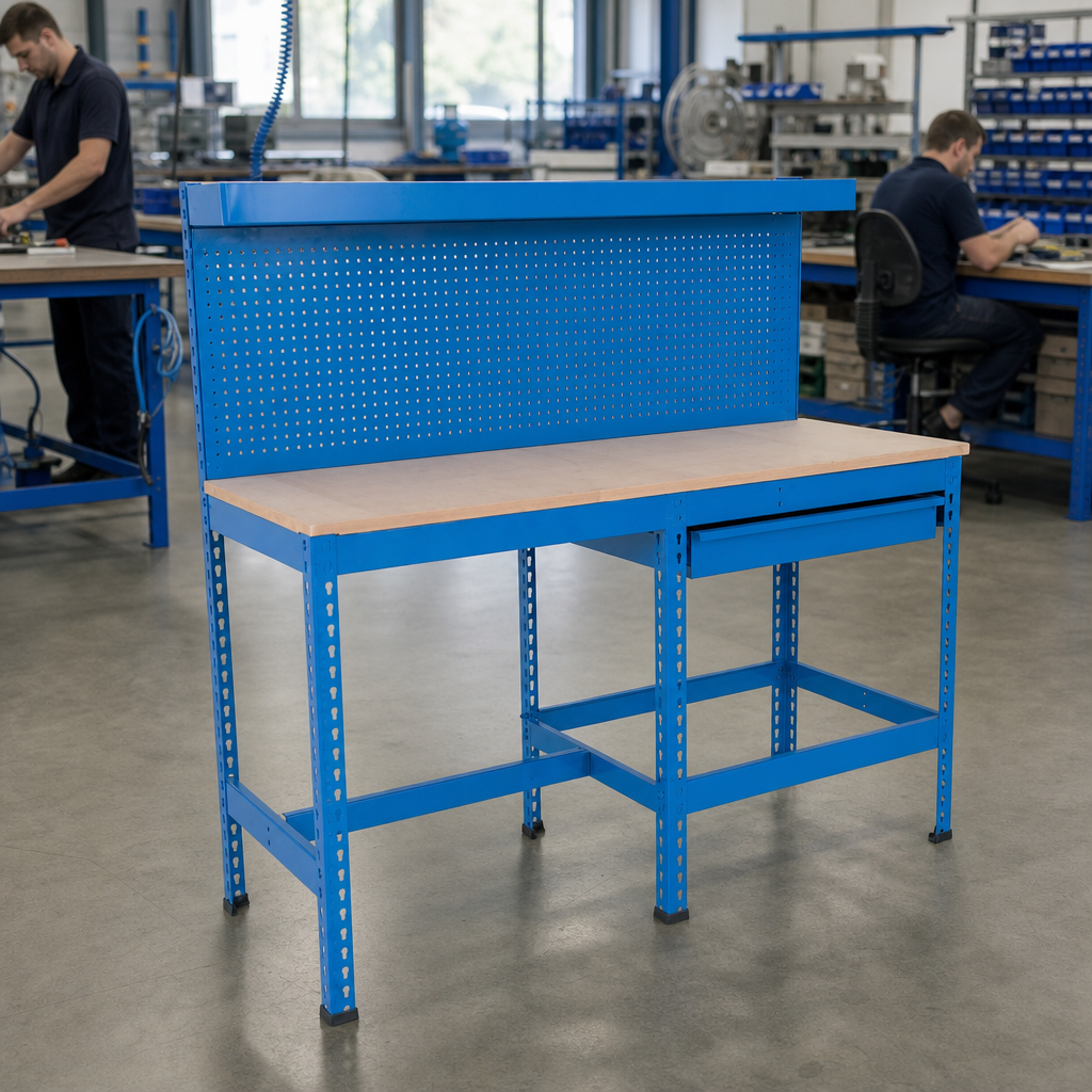 Extra Heavy Duty MDF Workstation with Optional Drawer
