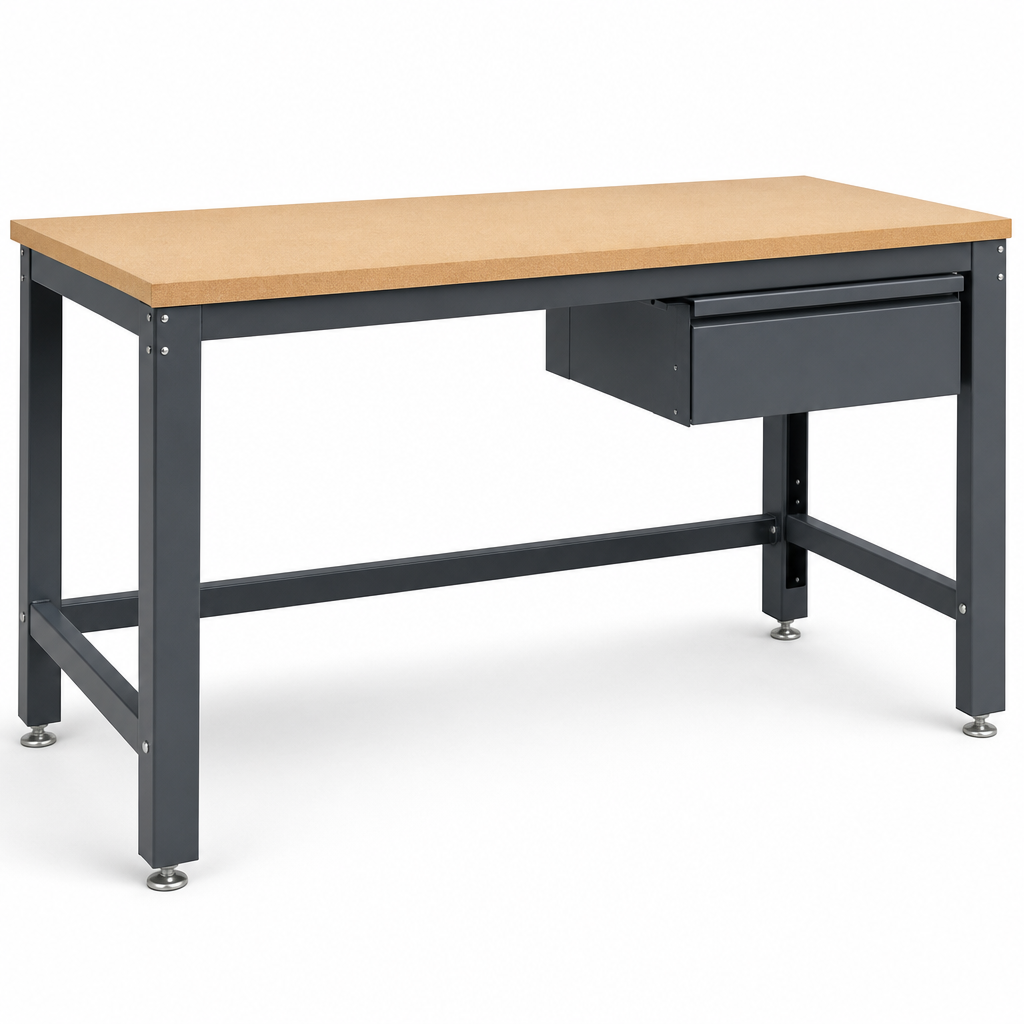 Extra Heavy Duty MDF Workstation with Optional Drawer