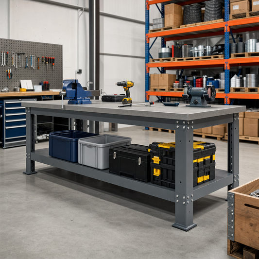 Extra Heavy Duty Steel Workbench 915mm High