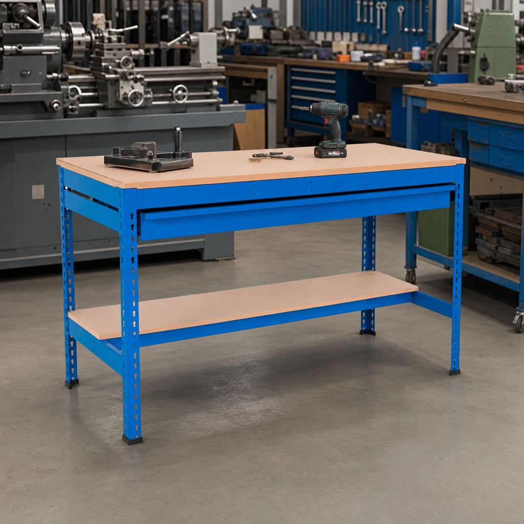 Extra Heavy Duty Workbench with Optional Lower Shelf Drawer