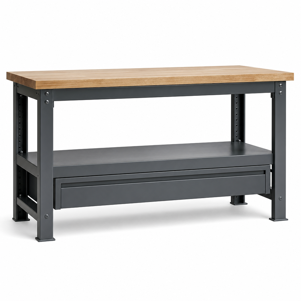 Extra Heavy Duty Workbench with Optional Lower Shelf Drawer