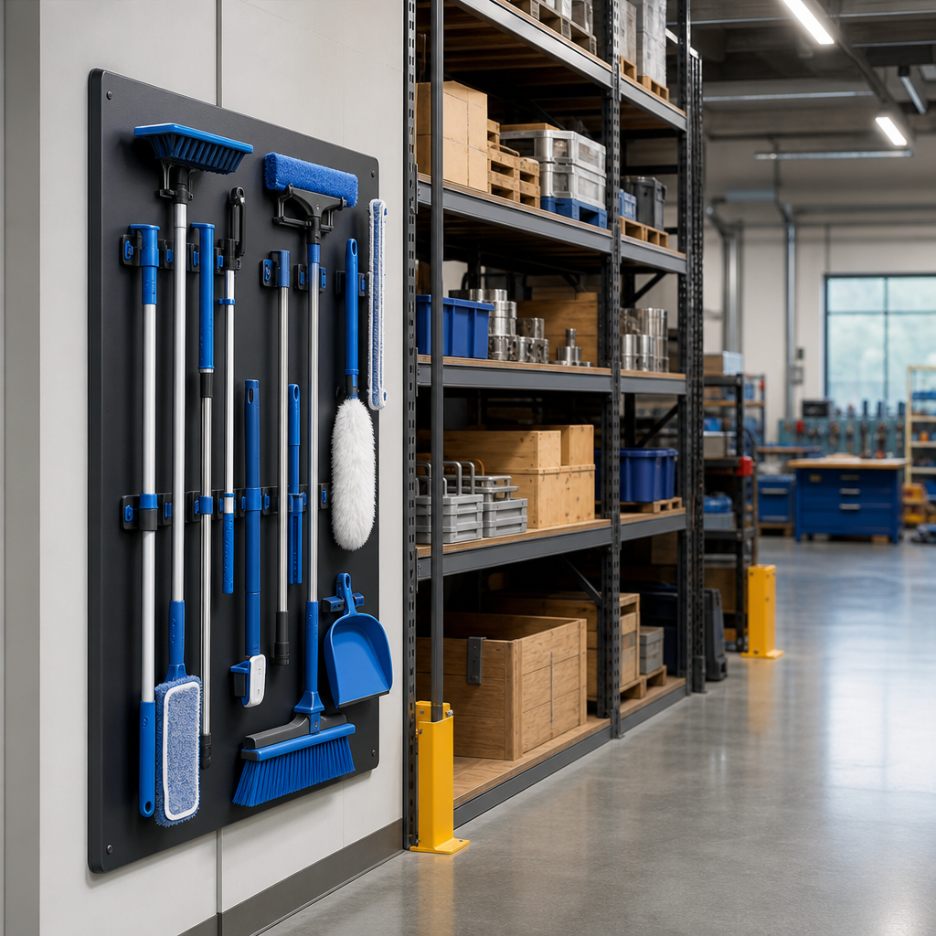Extra Large Cleaning Tool Shadow Board Station
