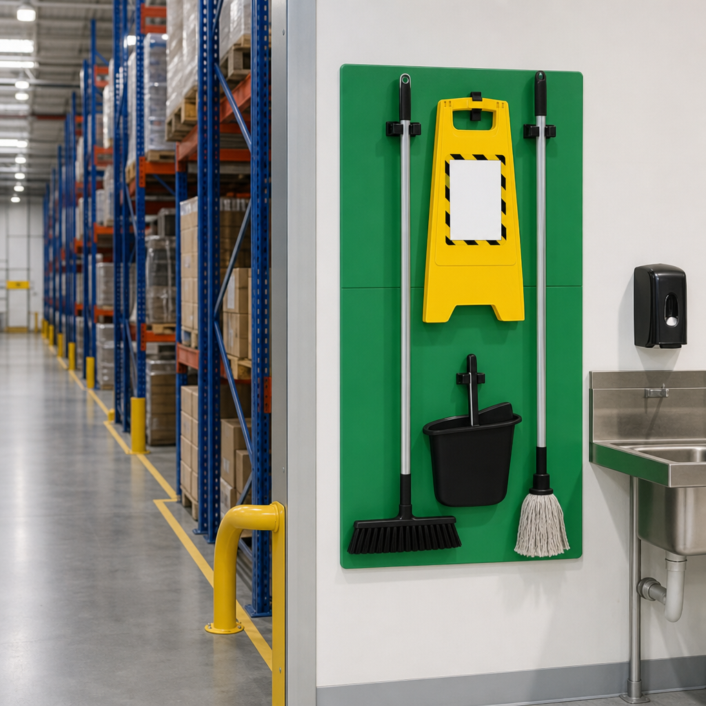 Extra Large Cleaning Tool Shadow Board Station