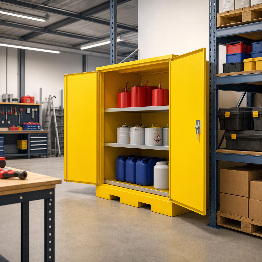 Extra Large Flammable Storage Safety Cabinet 1651 x 1092 x 864mm