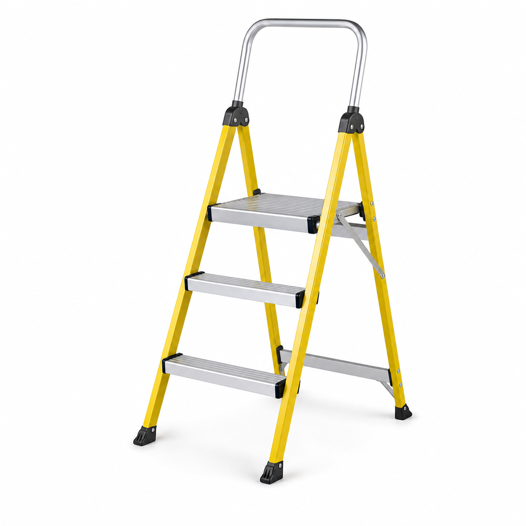 Extra Lightweight Fibreglass Platform Step Ladders