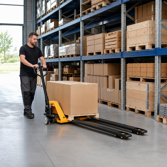 Extra Long Fork Manual Pallet Truck 2000mm 2500kg Capacity