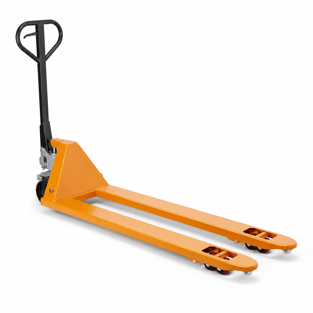 Extra Long Fork Manual Pallet Truck 2000mm 2500kg Capacity