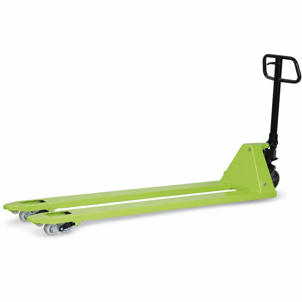 Extra Long Fork Manual Pallet Truck 2000mm 2500kg Capacity