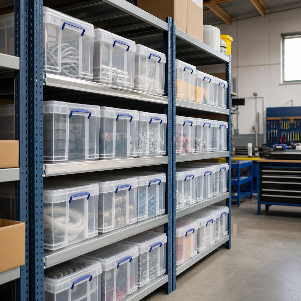 Extra Strong 35 Litre Clear Storage Boxes