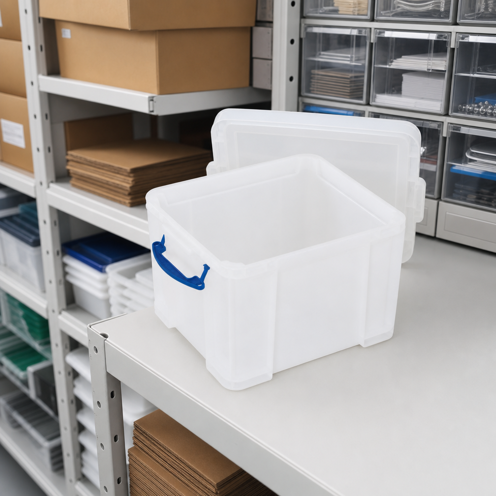 Extra Strong 35 Litre Clear Storage Boxes