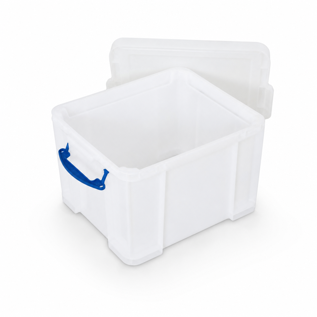 Extra Strong 35 Litre Clear Storage Boxes