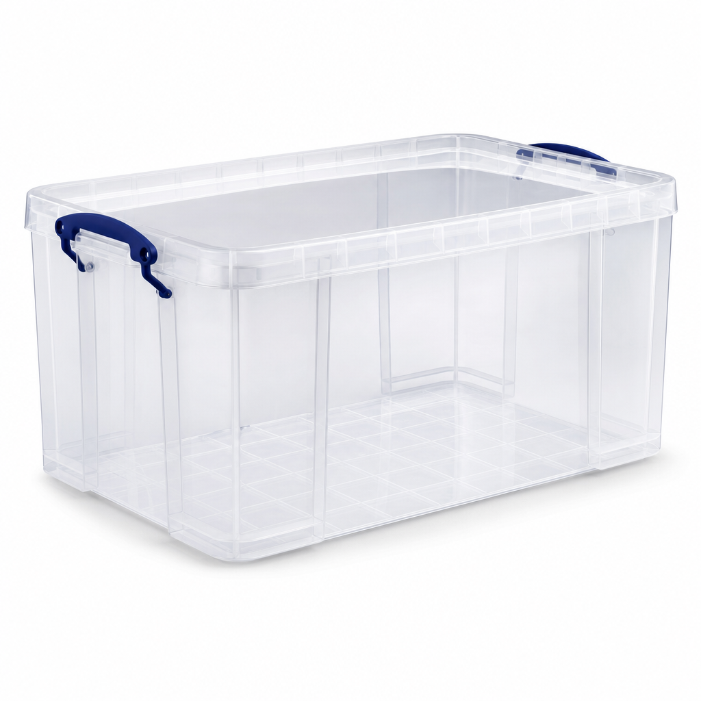Extra Strong 35 Litre Clear Storage Boxes