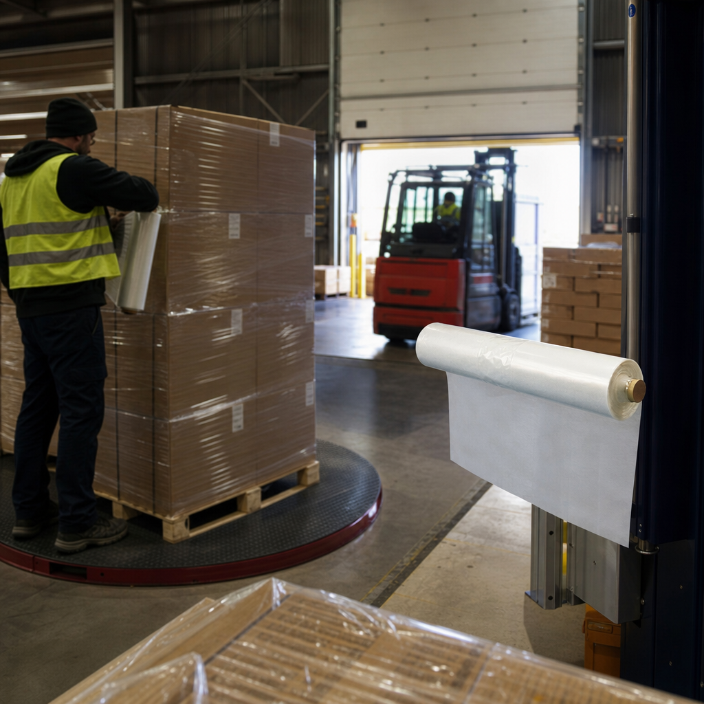 Extra Wide LDPE Shrink Film Rolls for Pallets