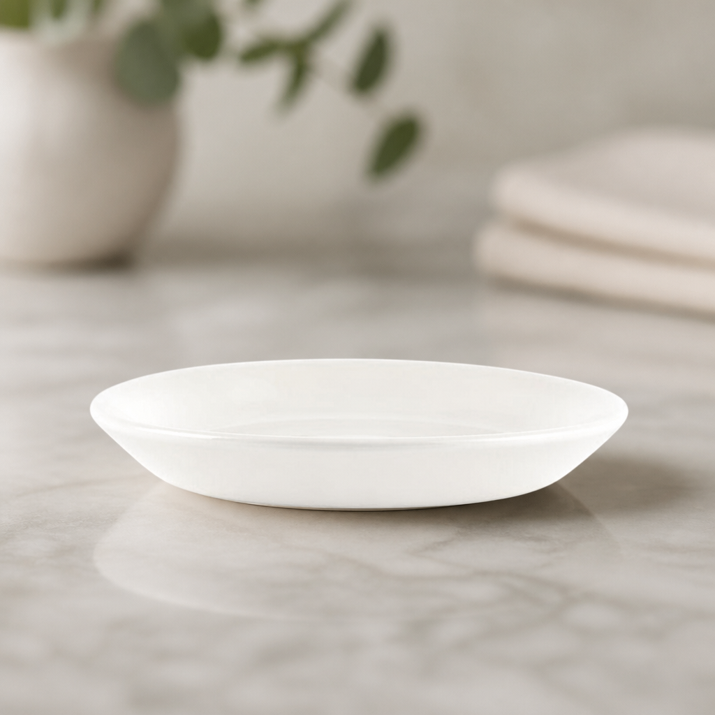 Commercial Tea Cup Saucers 137mm Whiteware 24 Pack