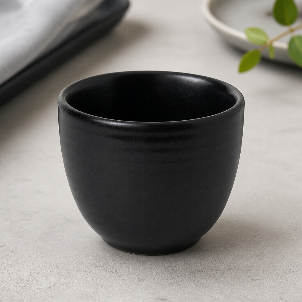Evo Jet vitrified stoneware taster cups 66ml 12 pack