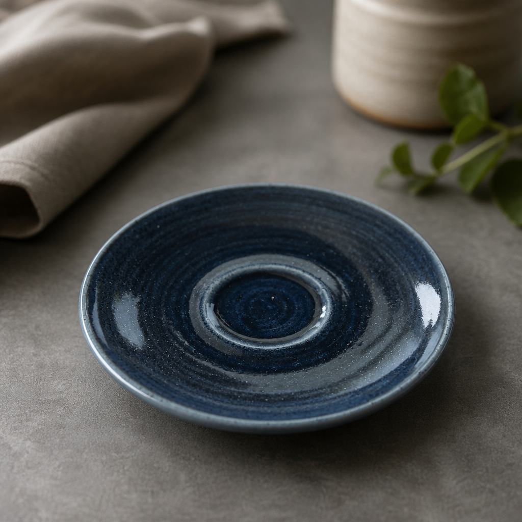Commercial Espresso Saucers Mist Blue 114mm 12 Pack