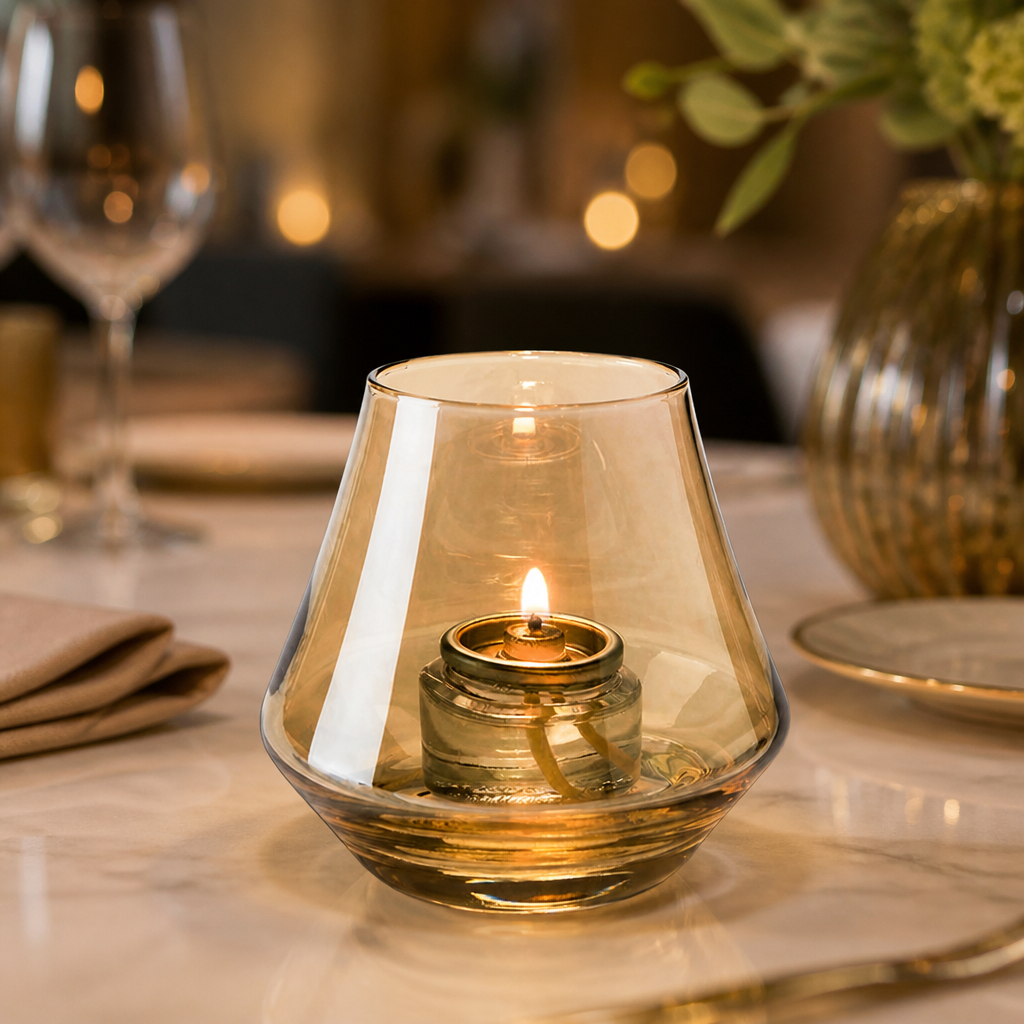 Gold Lustre Votive Candle Holders 89mm - 12 Pack