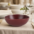 Commercial Ramen Bowls Deep Red 225mm Stoneware 4 Pack