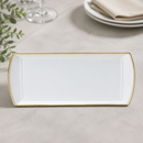 Commercial Burnished Gold Rectangle Trays 340x150mm 12 Pack