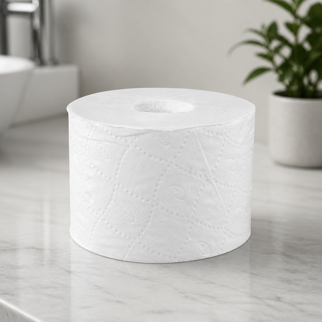 Coreless Toilet Paper Rolls 2-Ply 24 Pack Commercial Use