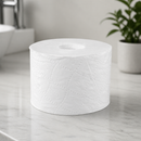 Coreless Toilet Paper Rolls 2-Ply White 24 Pack Commercial Use