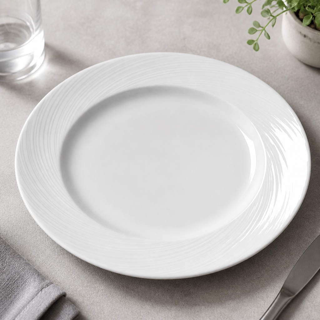 Commercial Porcelain Plates 300mm Ø - 12 Pack