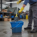 Premium 12 Litre Plastic Mop Bucket in Assorted Colours - Durable and Versatile for Cleaning Needs