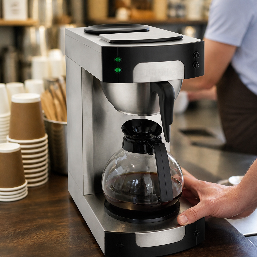 1.7Ltr Commercial Manual Fill Filter Coffee Maker with Hotplates