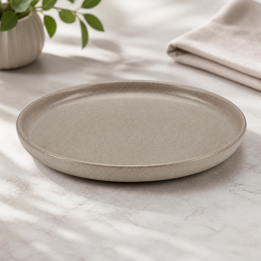 Commercial Walled Plates 220mm for Plant-Based Cuisine - 6 Pack