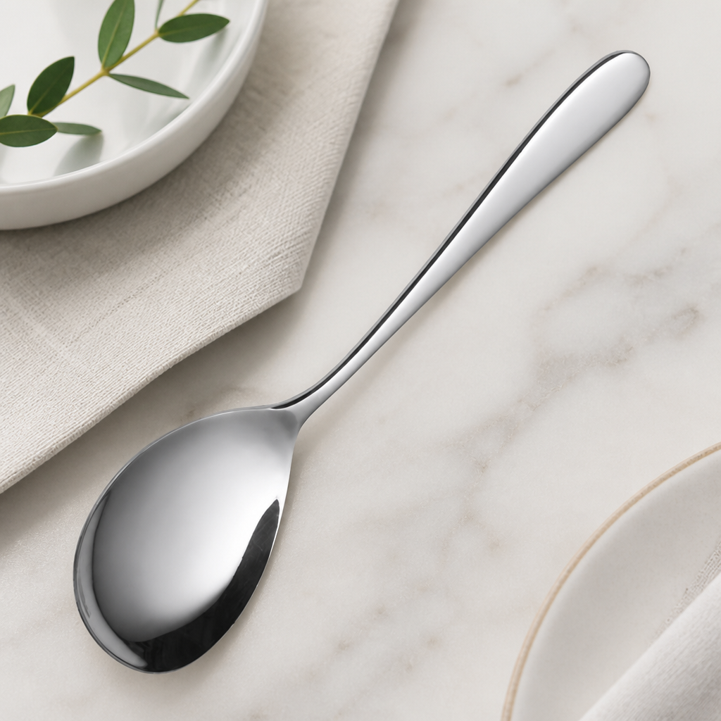 Commercial Stainless Steel Serving Spoons 12 Pack 232mm
