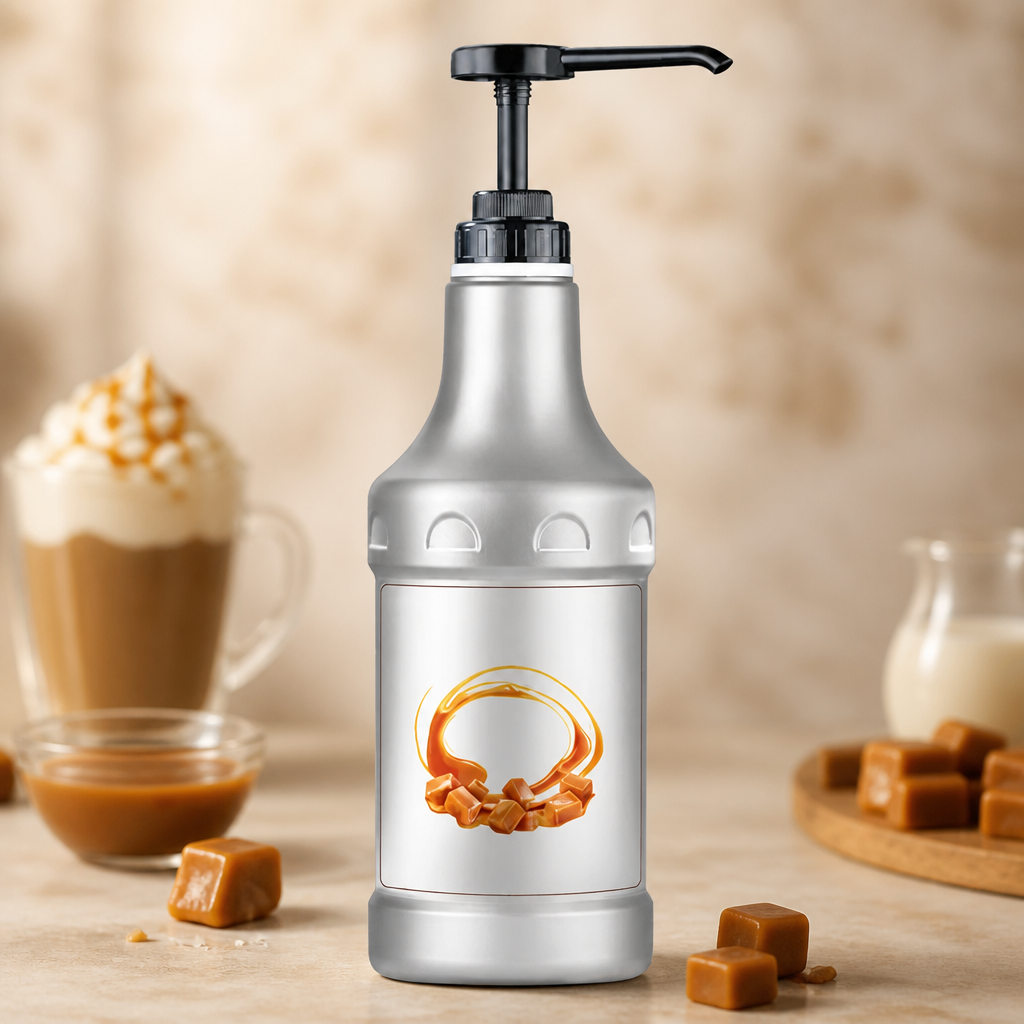 Commercial Caramel Sauce Topping 1.89L for desserts and drinks